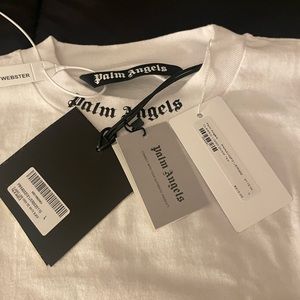 Mens palm angels T-shirt white size large